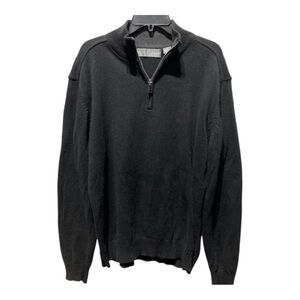 Mens Oscar De La Renta 1/4 Zip Mock Neck